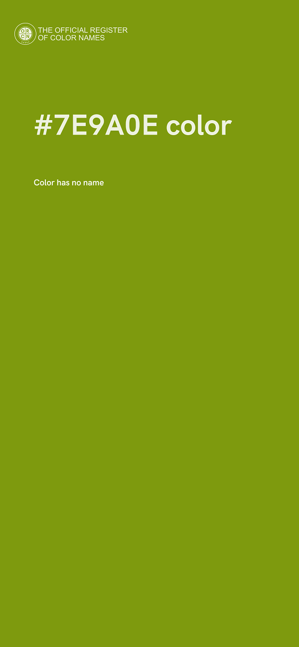 #7E9A0E color image