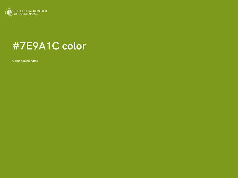 #7E9A1C color image