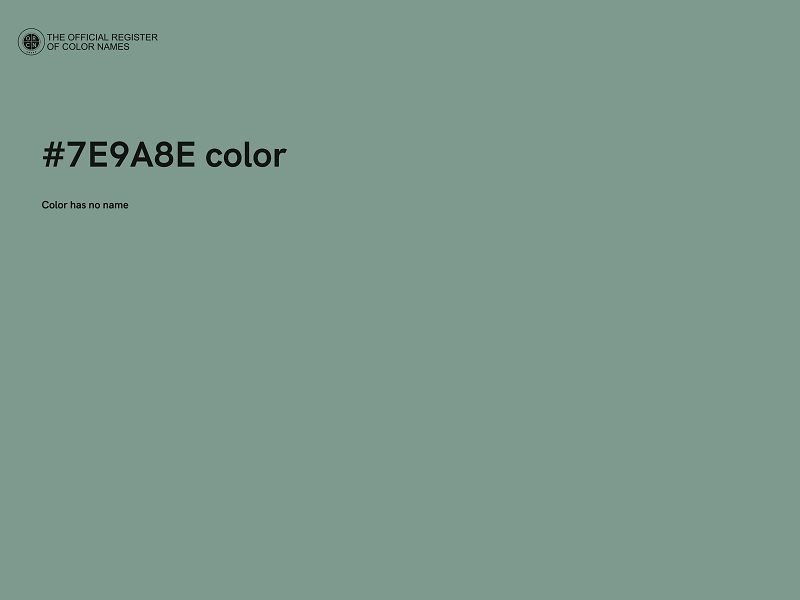 #7E9A8E color image