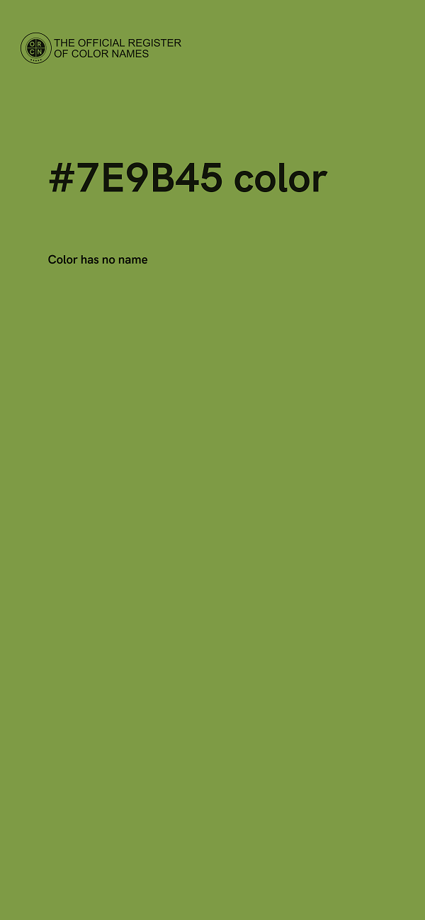 #7E9B45 color image