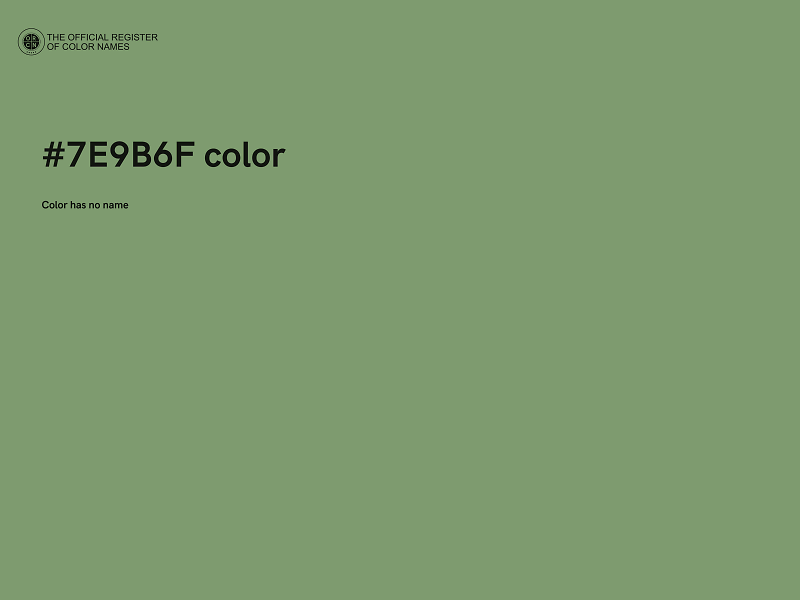 #7E9B6F color image