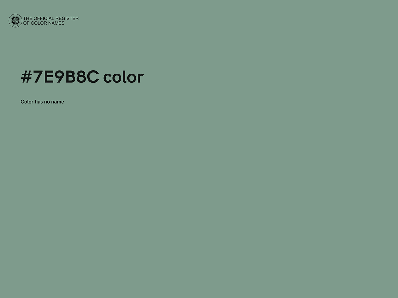 #7E9B8C color image