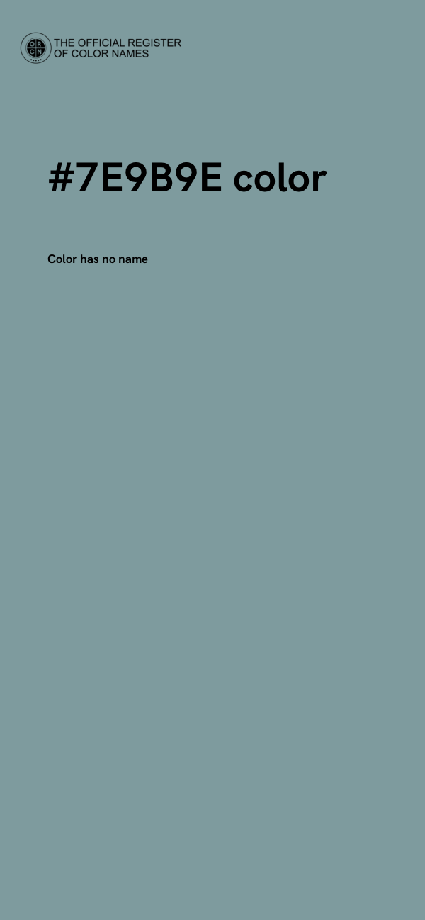 #7E9B9E color image