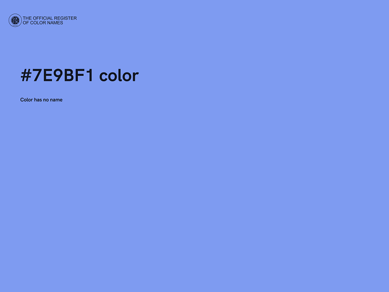 #7E9BF1 color image