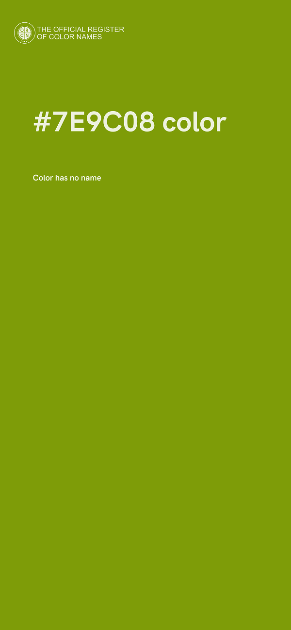 #7E9C08 color image