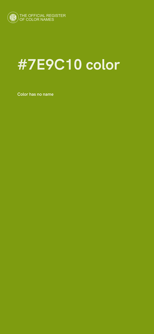#7E9C10 color image