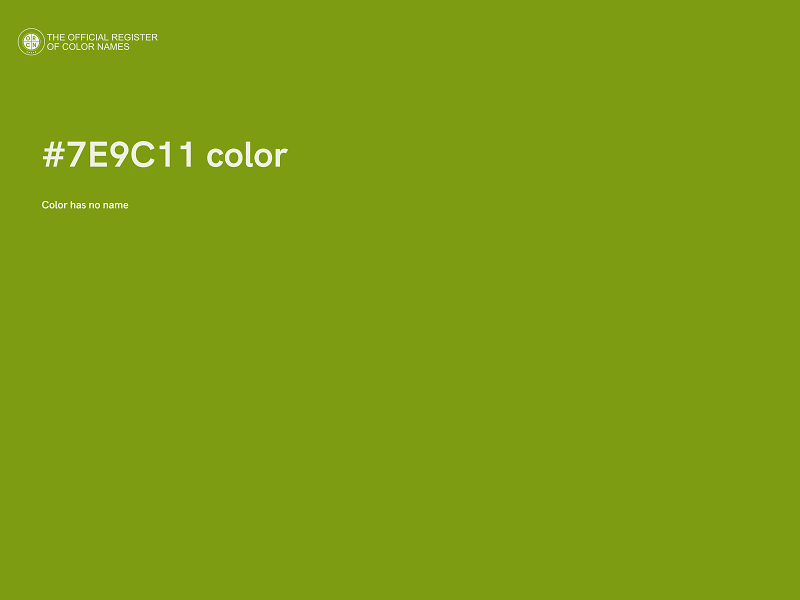 #7E9C11 color image