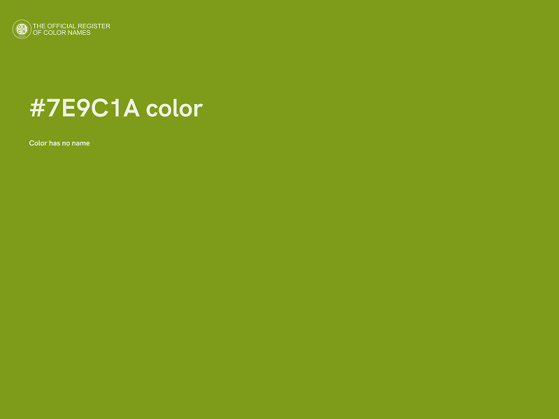 #7E9C1A color image