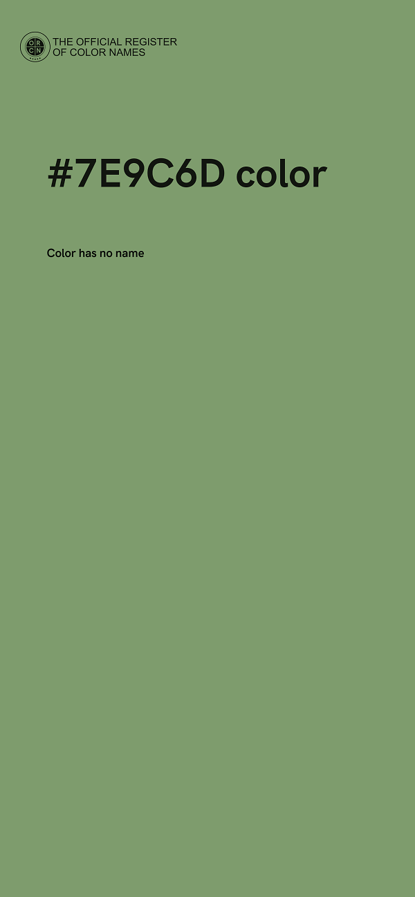 #7E9C6D color image
