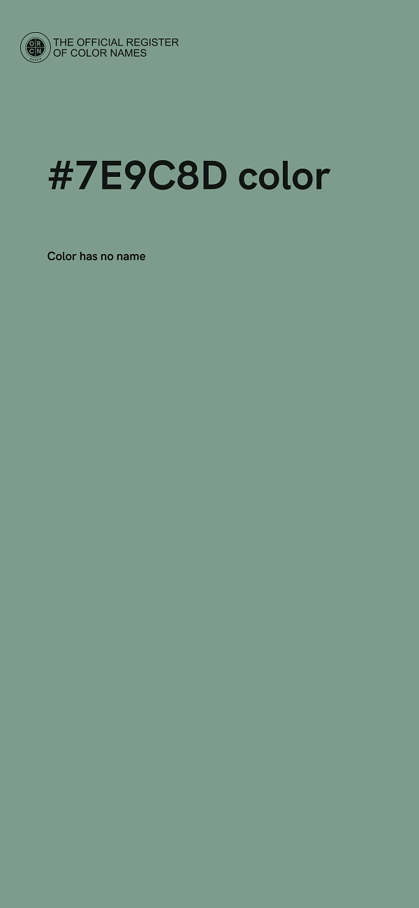 #7E9C8D color image