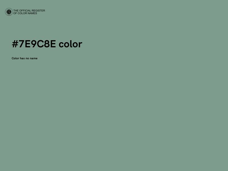 #7E9C8E color image