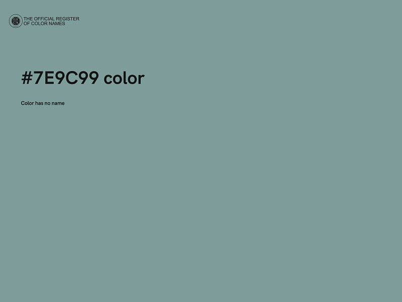 #7E9C99 color image