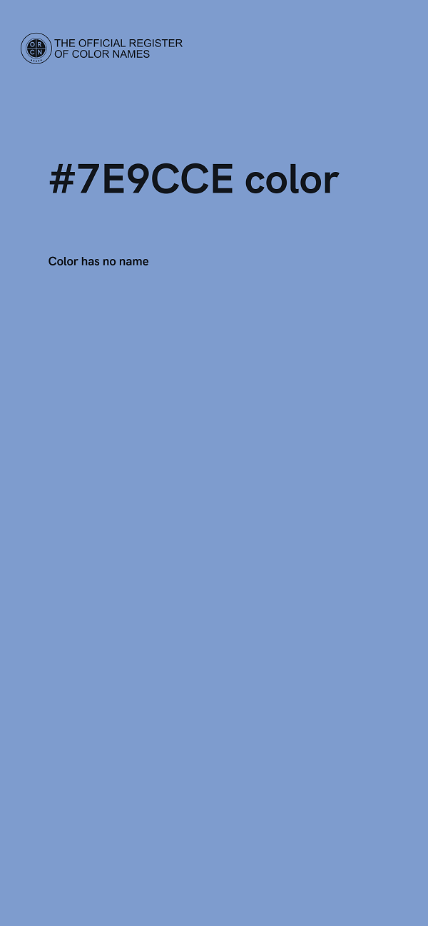 #7E9CCE color image