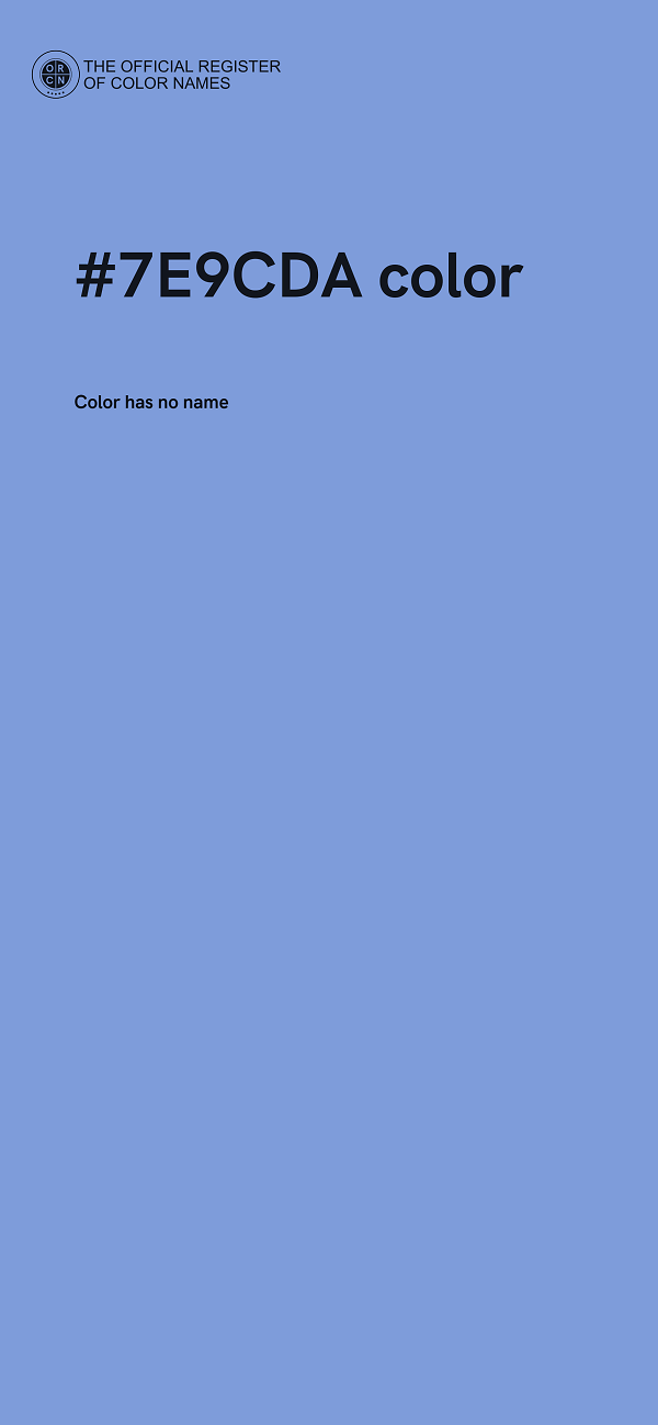 #7E9CDA color image