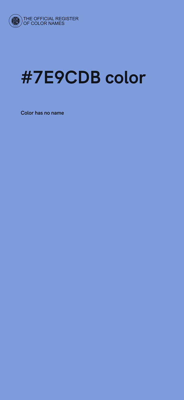 #7E9CDB color image