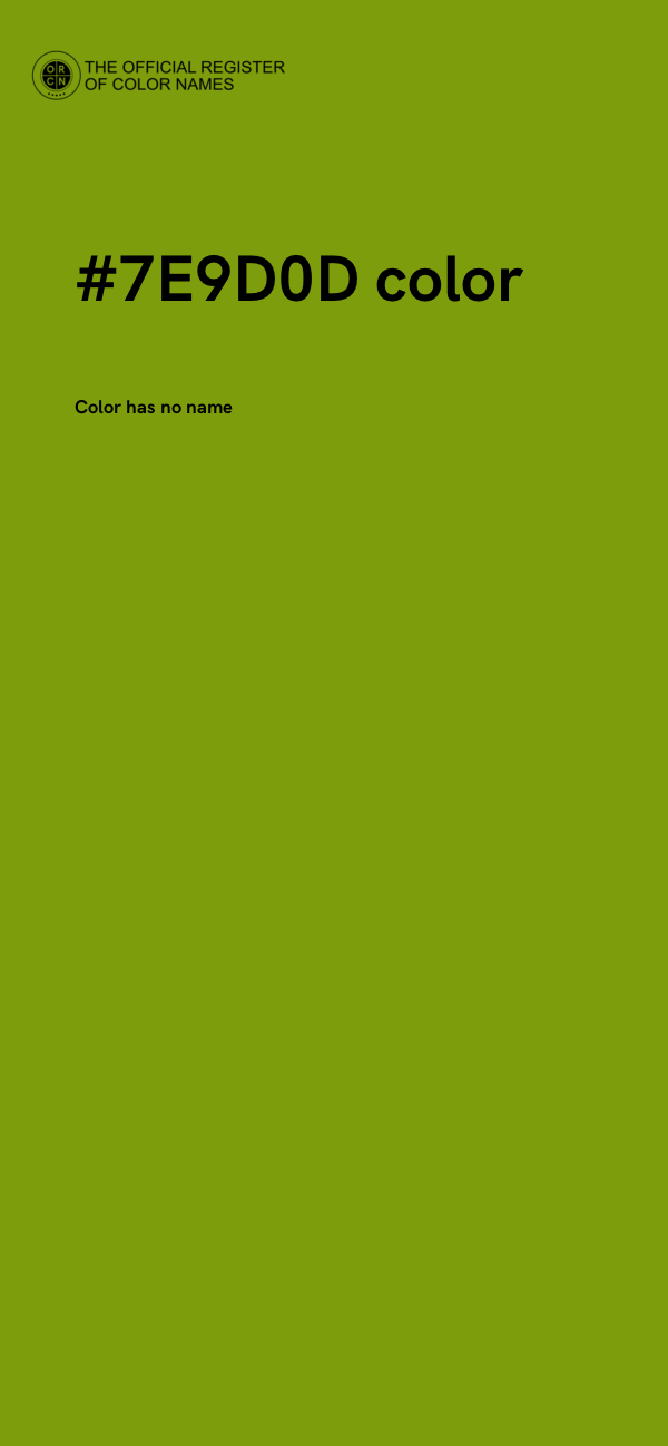 #7E9D0D color image