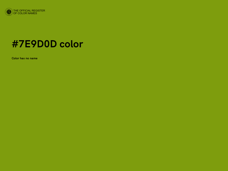 #7E9D0D color image