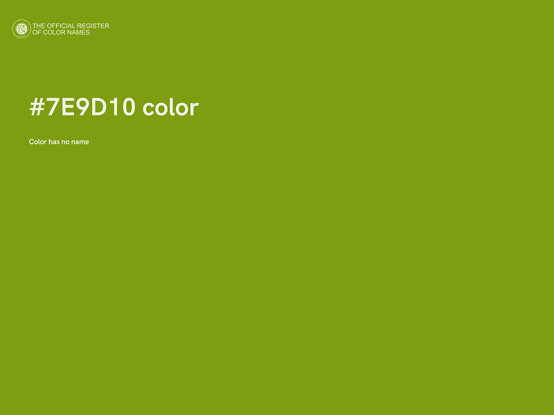 #7E9D10 color image