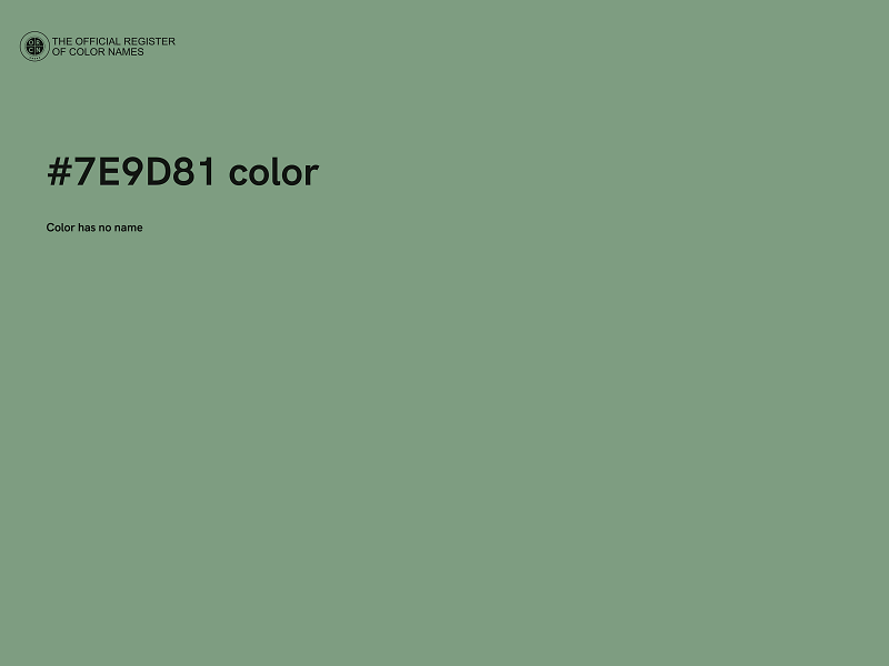 #7E9D81 color image