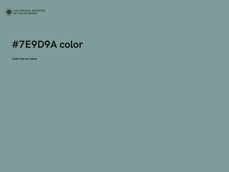 #7E9D9A color image