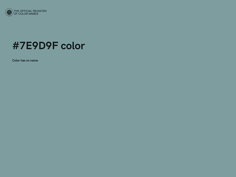 #7E9D9F color image