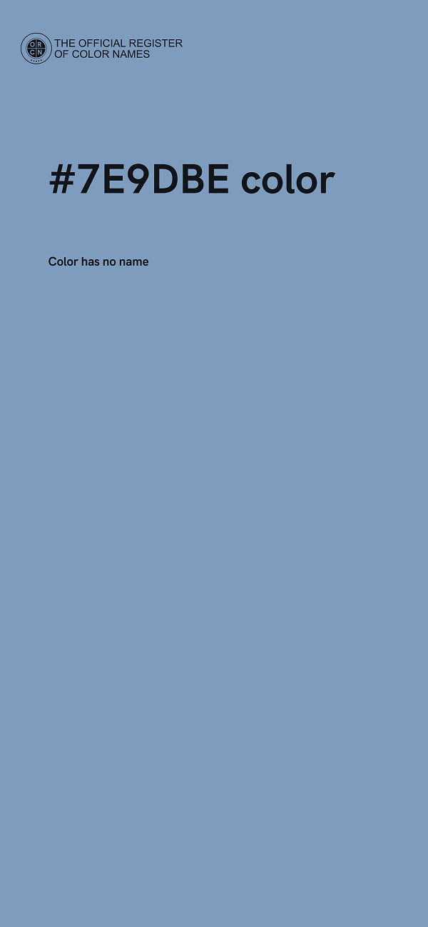 #7E9DBE color image