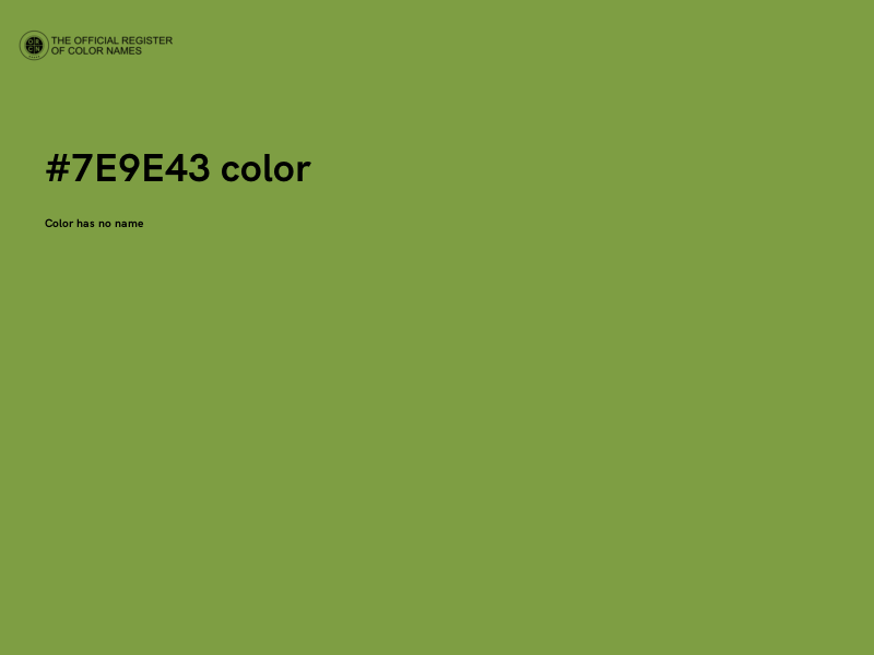 #7E9E43 color image