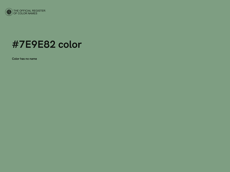 #7E9E82 color image