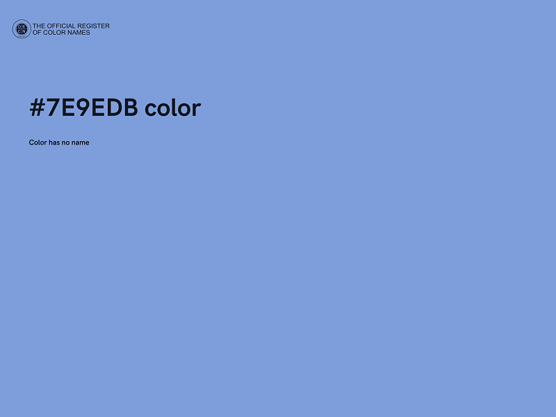 #7E9EDB color image
