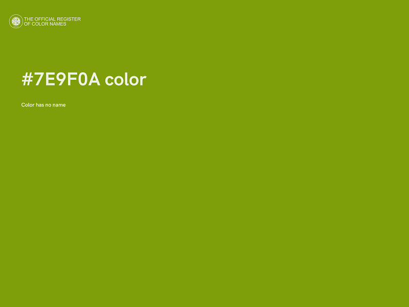 #7E9F0A color image