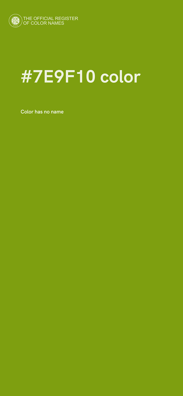 #7E9F10 color image