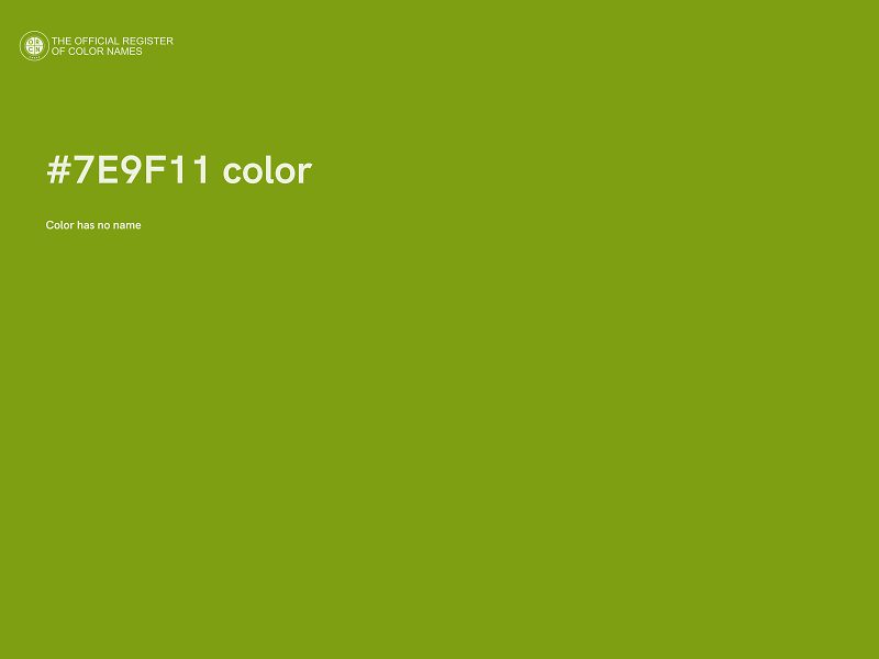 #7E9F11 color image