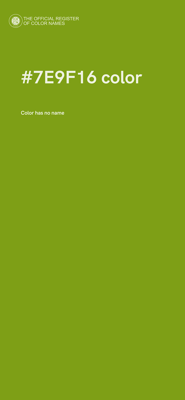 #7E9F16 color image