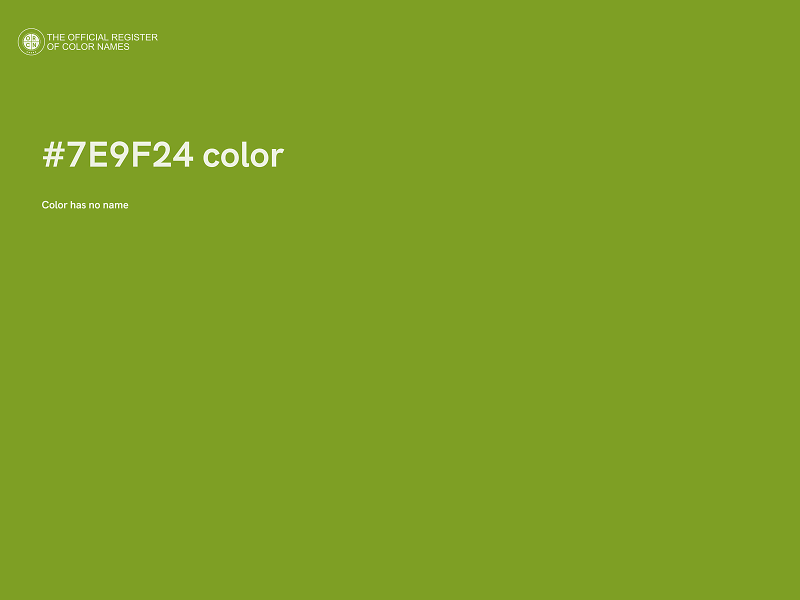 #7E9F24 color image