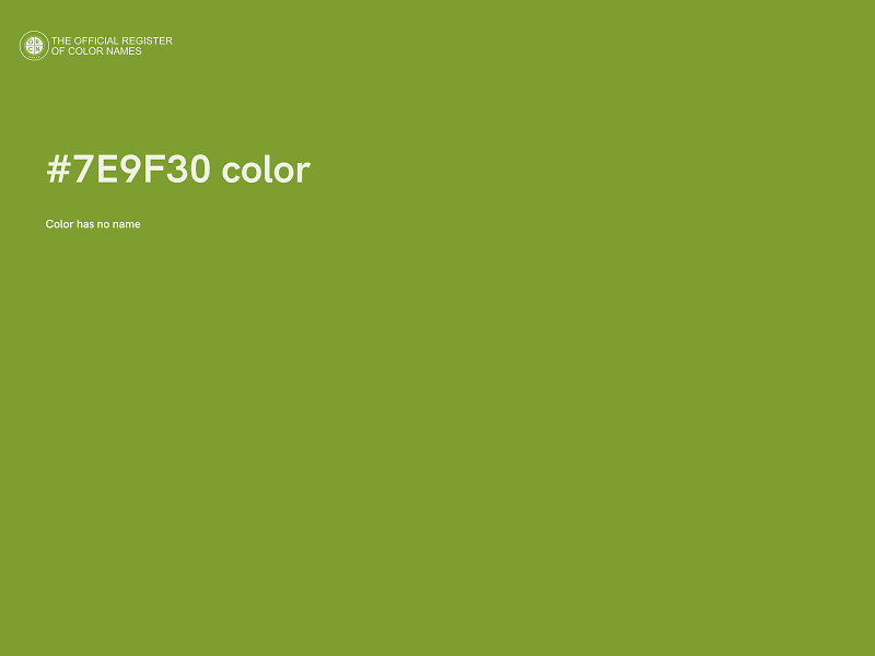 #7E9F30 color image