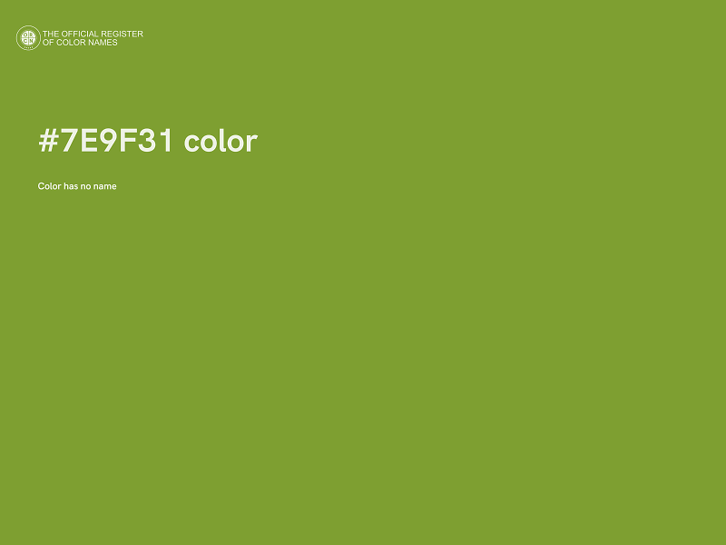 #7E9F31 color image