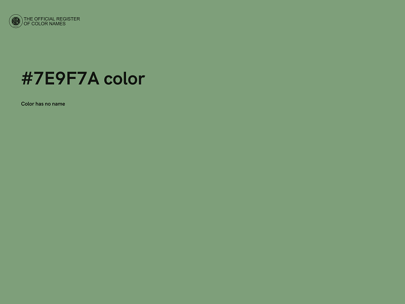 #7E9F7A color image