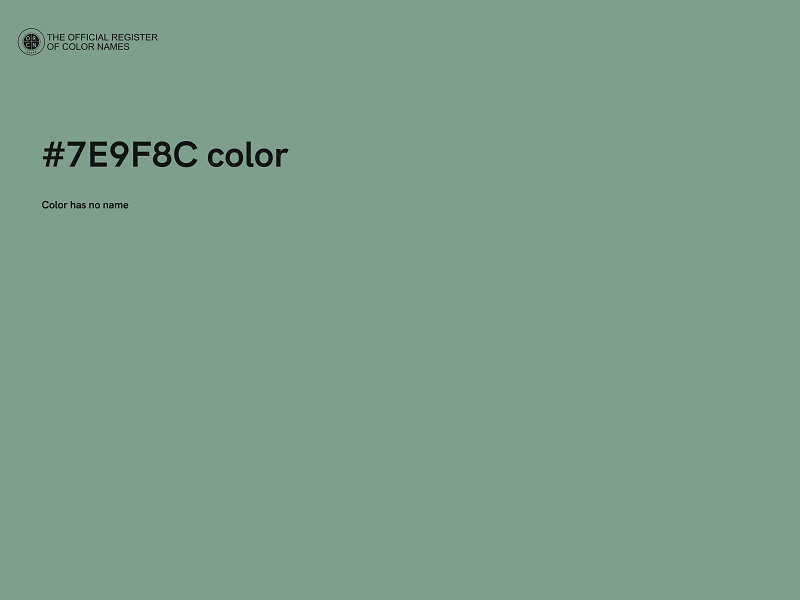 #7E9F8C color image