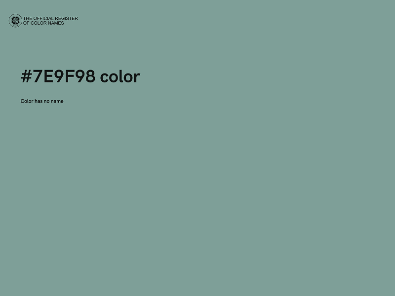 #7E9F98 color image