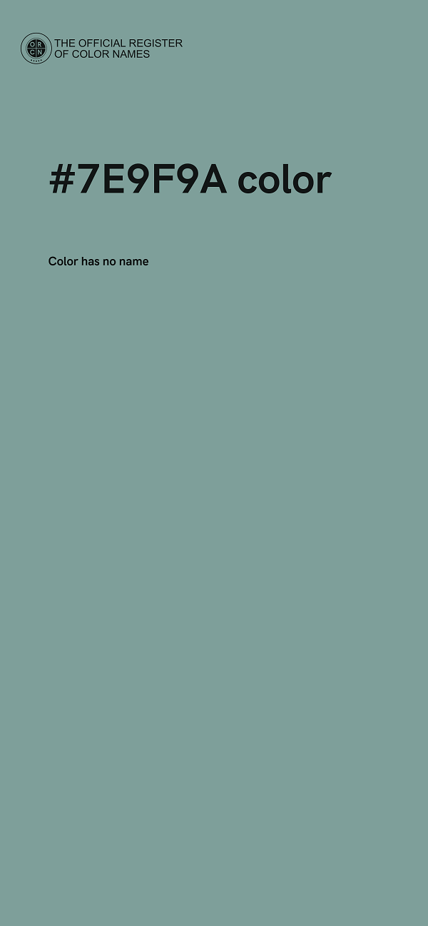 #7E9F9A color image