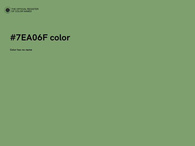 #7EA06F color image