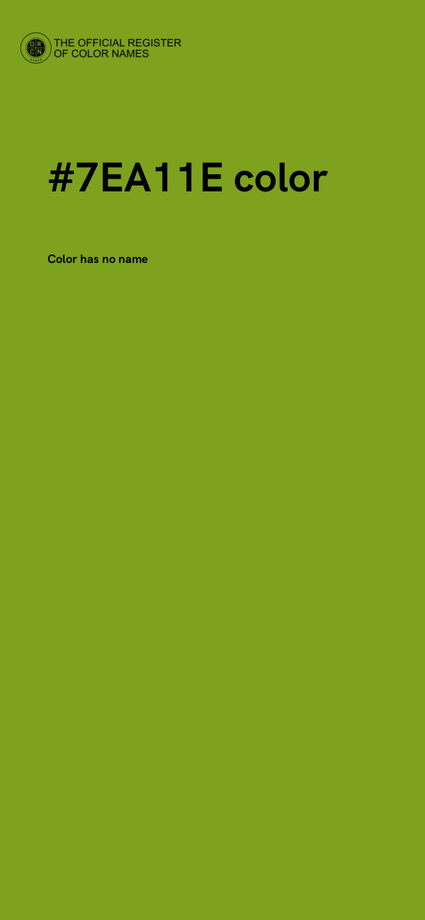 #7EA11E color image