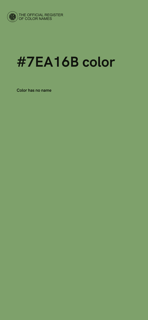 #7EA16B color image