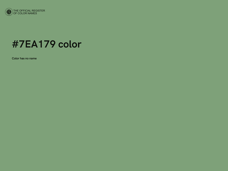 #7EA179 color image