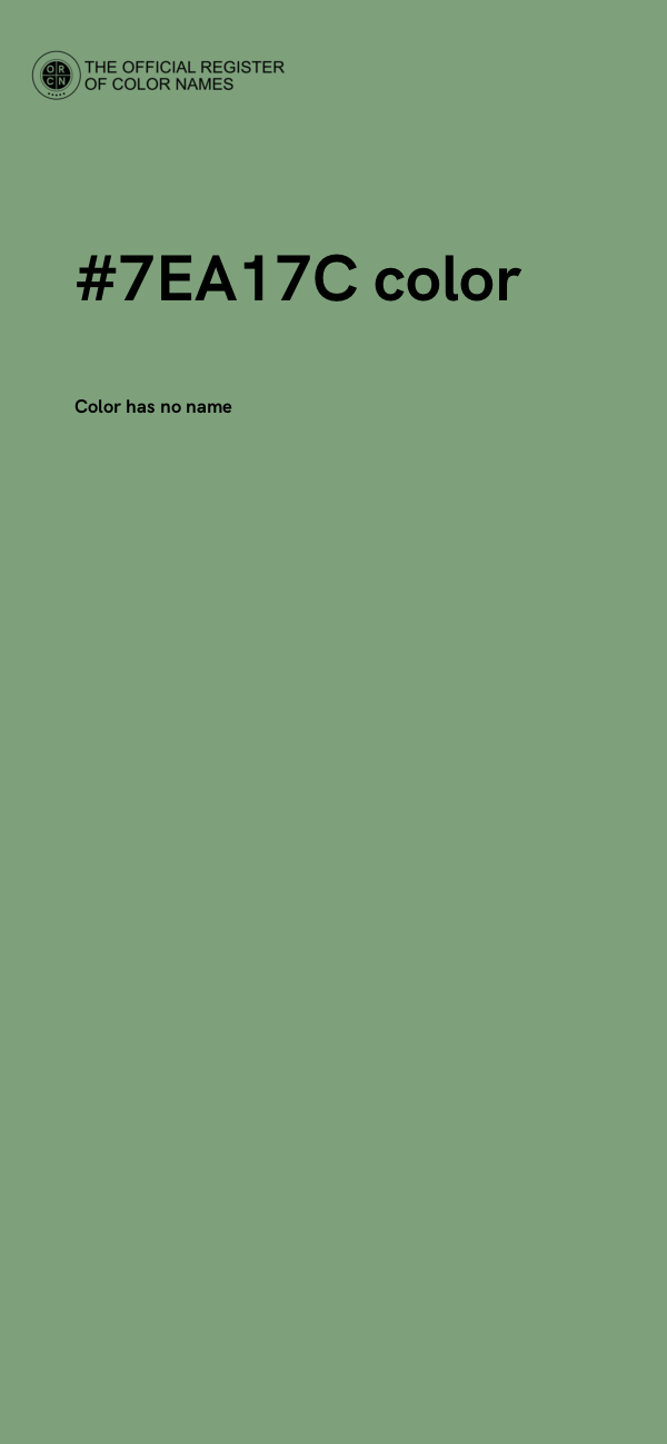 #7EA17C color image
