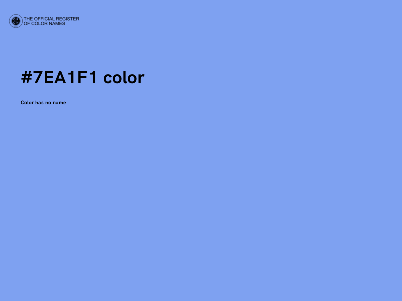 #7EA1F1 color image