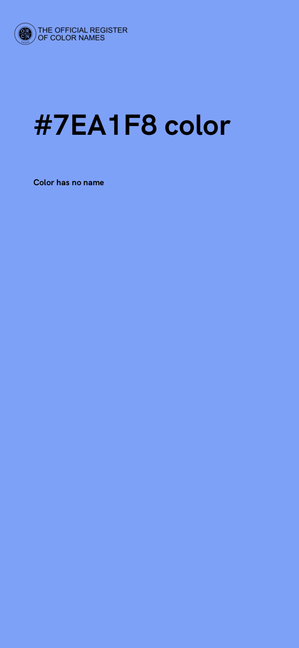 #7EA1F8 color image