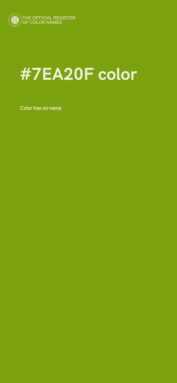 #7EA20F color image