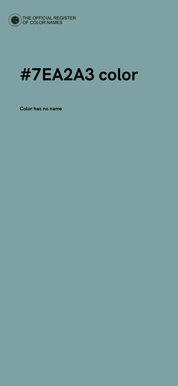 #7EA2A3 color image
