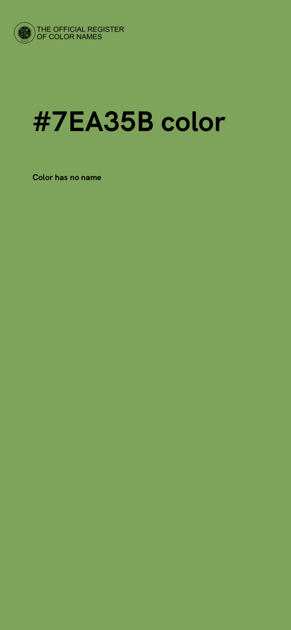 #7EA35B color image